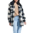 thumbnail image 3 of Sam & Libby Women's Faux Wool & Sherpa Mix Shacket, 3 of 6