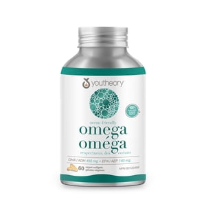 Youtheory Ocean-Friendly Omega Des softgels, 770 mg, végétalien, 100 Nombre