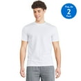 thumbnail image 1 of George Men's Stretch Crew Neckline Tee 2-Pack, 1 of 6
