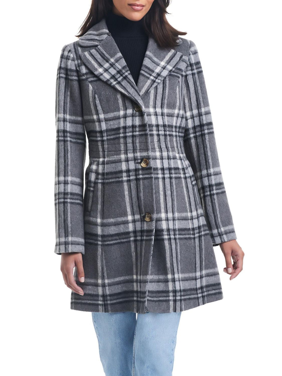 Sam & Libby Women's Faux Wool Coat