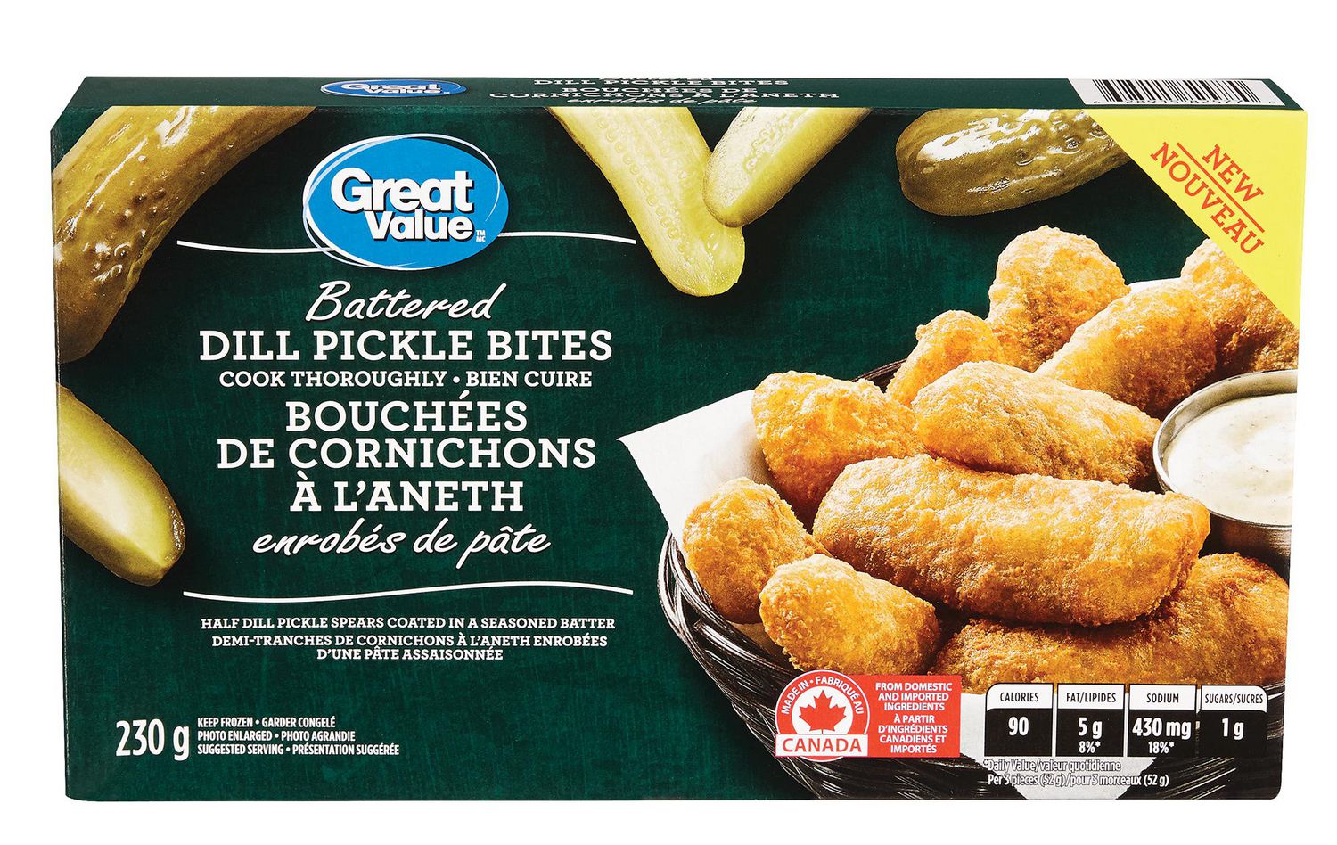 Great Value Battered Dill Pickle Bites Walmart Canada