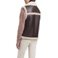 thumbnail image 3 of Sam & Libby Women's Short Faux Leather & Sherpa Mixed Vest, 3 of 8