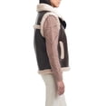 thumbnail image 4 of Sam & Libby Women's Short Faux Leather & Sherpa Mixed Vest, 4 of 8