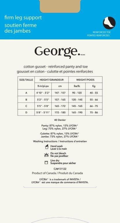 George tights clearance walmart