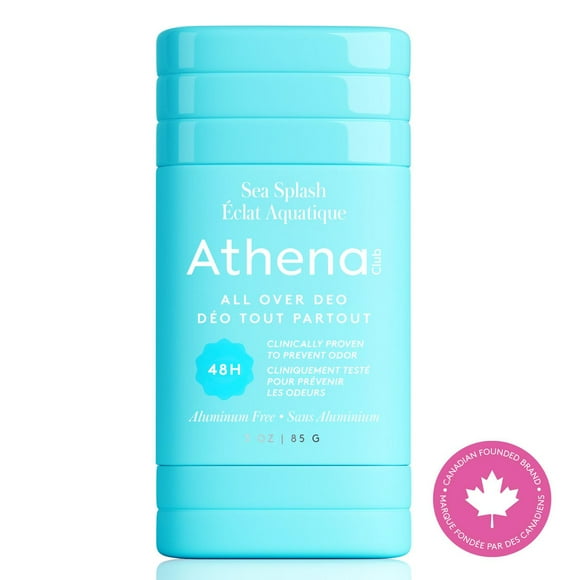 Athena Club All Over Deodorant, Sea Splash, Volume - 85 g, Clinically proven deodorant.