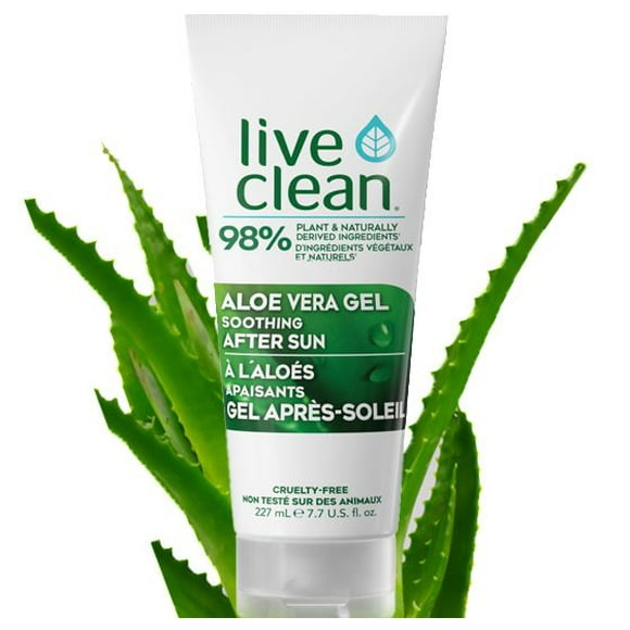 Gel d'aloes vera après soleil de Live Clean 227 mL
