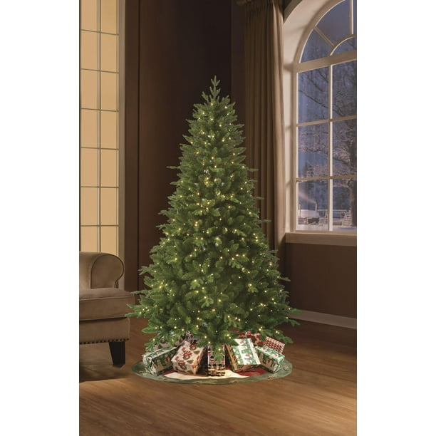 Holiday Time 7FT Prelit Fraser Artificial Christmas Tree, 7FT Fraser WRGB Christmas Tree