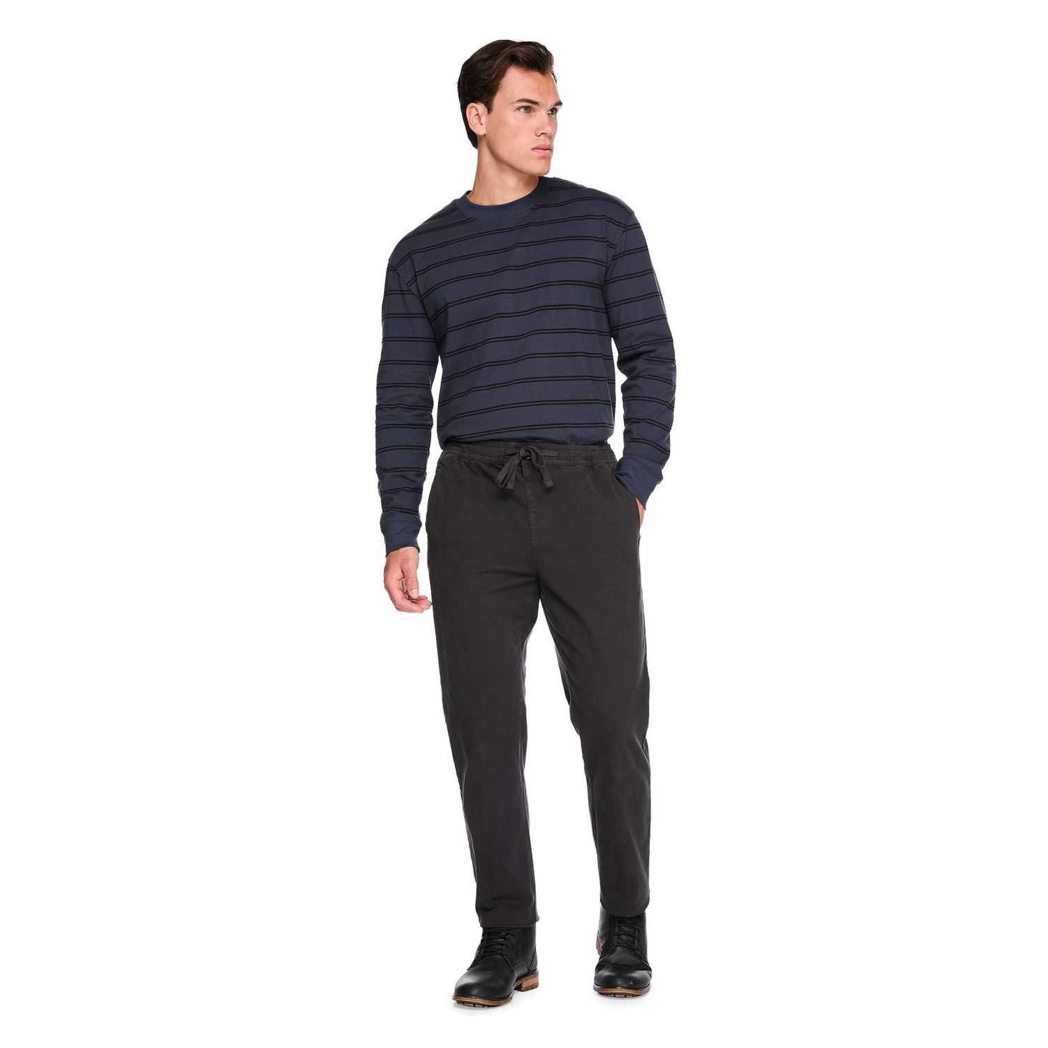 Pantalon en twill à enfiler George pour hommes