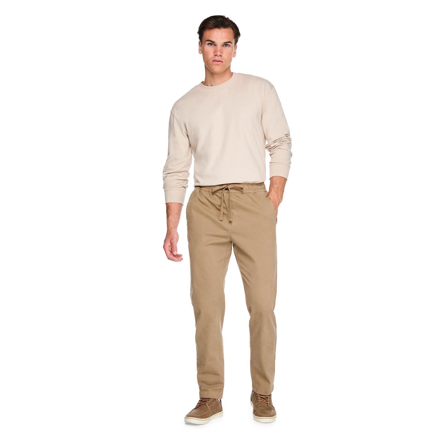George Men's Twill Pull-On Pant