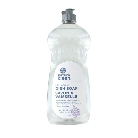 Nature Clean 98% natural Dishwashing Liquid Lavender (740ml)