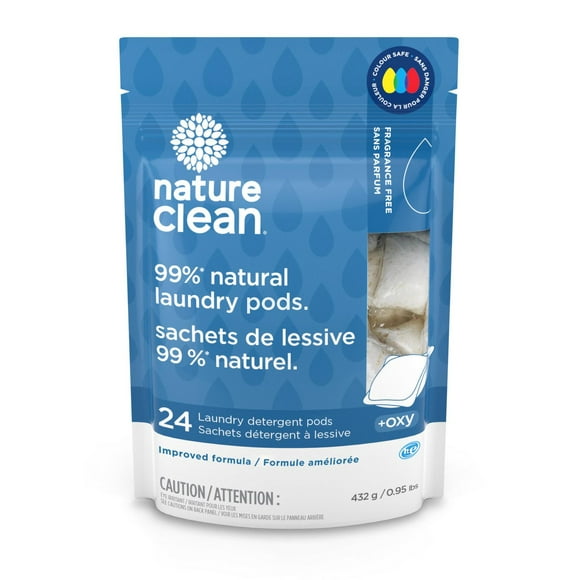 Nature Clean 99% natural Laundry Detergent Pods (24 ct.)