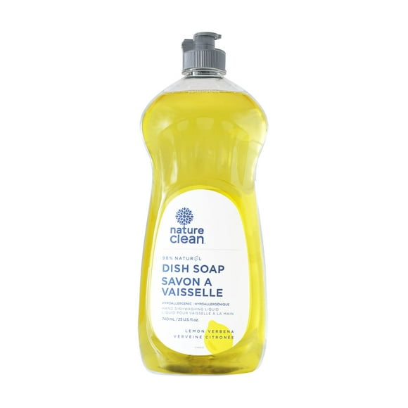 Nature Clean 98% natural Dishwashing Liquid Lemon Verbena (740ml)