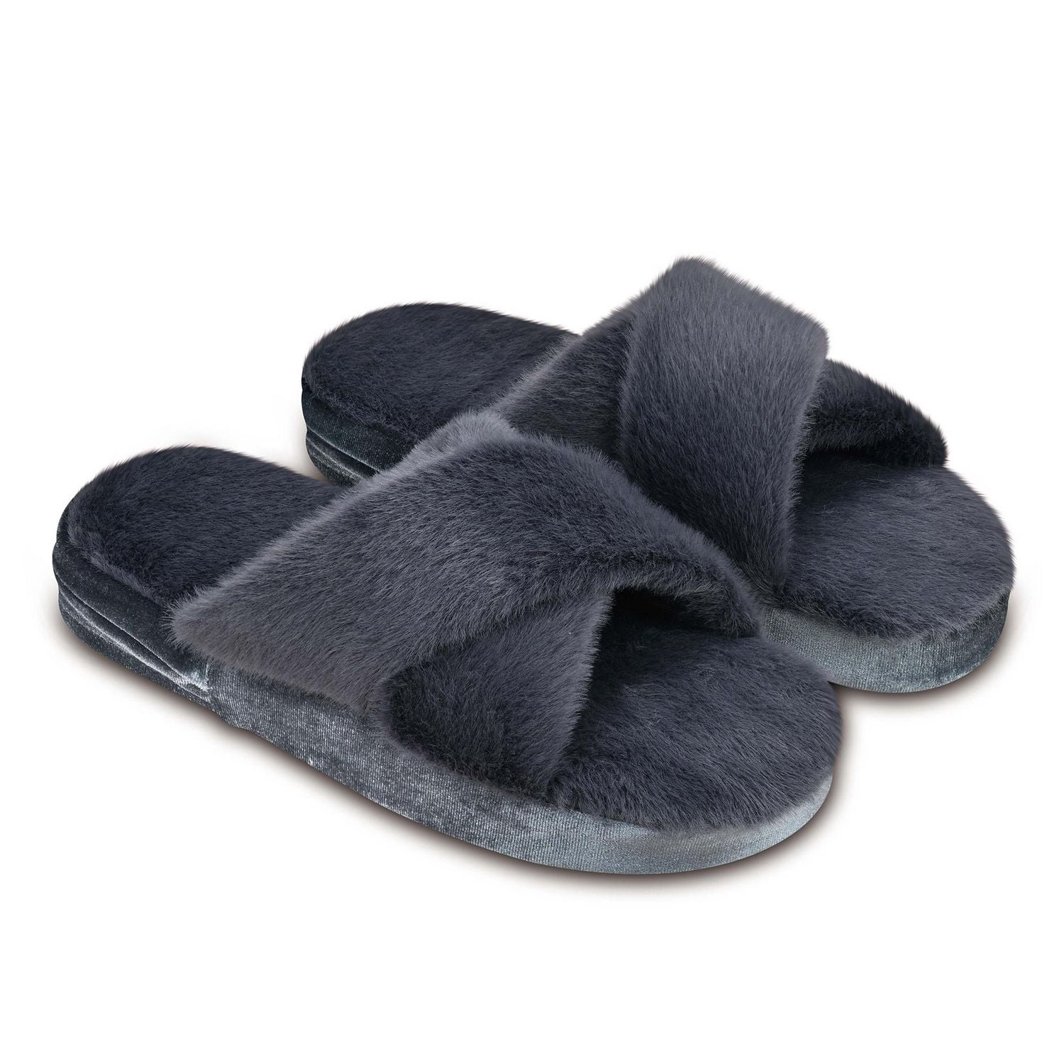 Health Touch Memory Foam Vibrating Massage Slippers