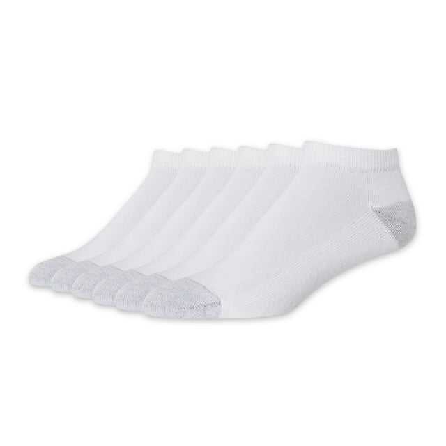 Hanes Men's P6 Cushion Odor Protection Low Cut Socks