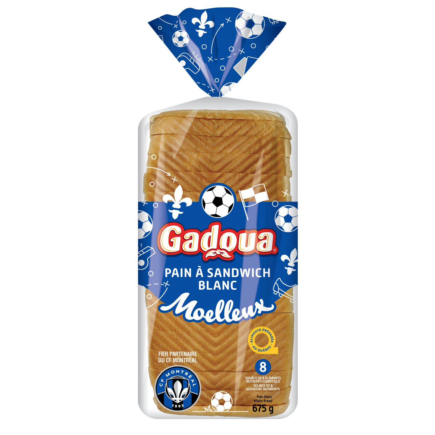 Pain à sandwich blanc Gadoua, 675 g