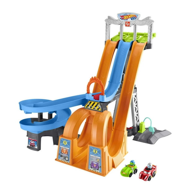 Hot Wheels Racing Loops Tower Track Playset by Little People, Ages 1-5