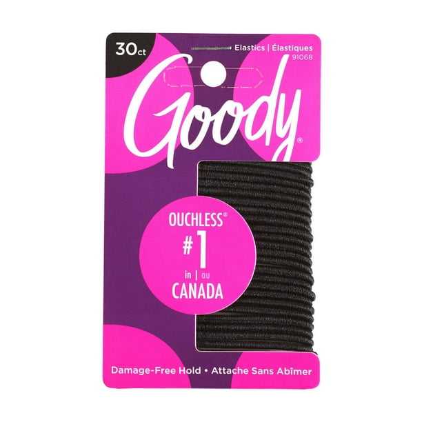 GOODY OUCHLESS® : ÉLASTIQUES, NOIR, 2 MM Goody Ouchless® : Élastiques