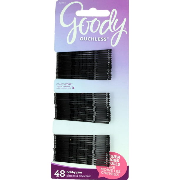 Goody Pinces à cheveux Comfortips Ouchless® - noires 48 pièces, noires pinces