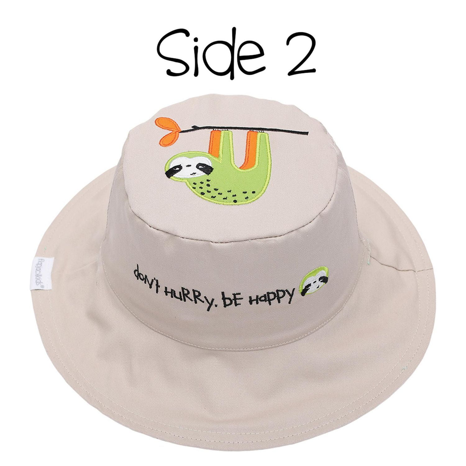 FlapJackKids - Reversible Baby, Kids & Toddler Sun Hat - Lion & Sloth - UPF 50+