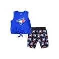 thumbnail image 1 of Ladies MLB Primary Logo Jays 2 Piece Sleep Set, 1 of 2