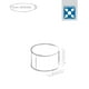 Pouf ottoman Dotcom Modo Tap de Sitting Point en blanc – image 2 sur 3