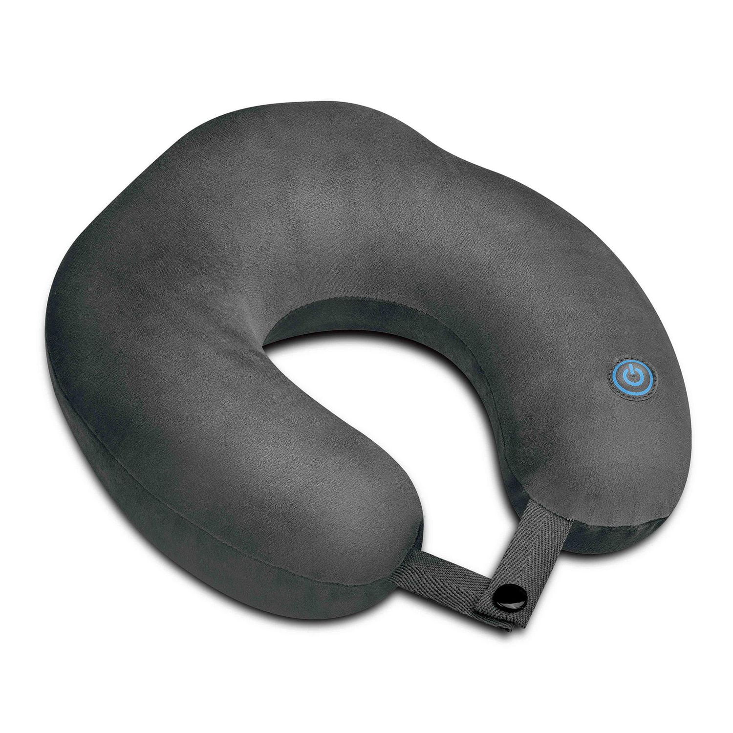 Health Touch Memory Foam Vibrating Neck Massager Gray