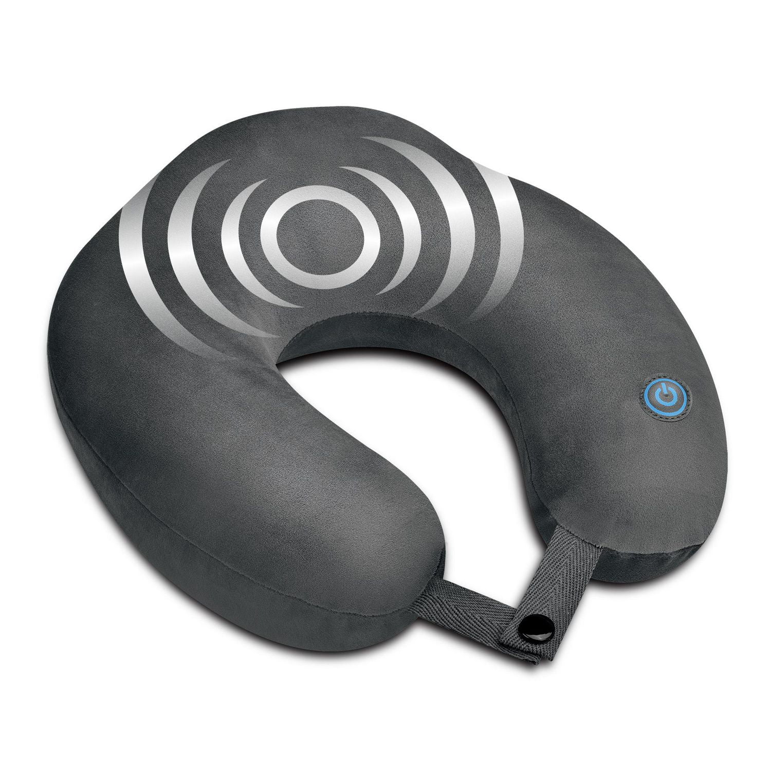 Health Touch Memory Foam Vibrating Neck Massager Gray