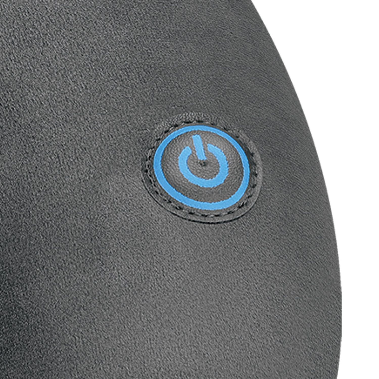 Health Touch Memory Foam Vibrating Neck Massager Gray