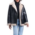 thumbnail image 2 of Sam & Libby Women's Faux Leather & Sherpa Bonded Jacket, 2 of 8