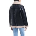 thumbnail image 3 of Sam & Libby Women's Faux Leather & Sherpa Bonded Jacket, 3 of 8