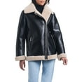 thumbnail image 1 of Sam & Libby Women's Faux Leather & Sherpa Bonded Jacket, 1 of 8