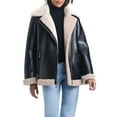 thumbnail image 2 of Sam & Libby Women's Faux Leather & Sherpa Bonded Jacket, 2 of 8