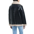 thumbnail image 3 of Sam & Libby Women's Faux Leather & Sherpa Bonded Jacket, 3 of 8
