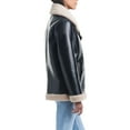 thumbnail image 4 of Sam & Libby Women's Faux Leather & Sherpa Bonded Jacket, 4 of 8
