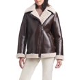 thumbnail image 1 of Sam & Libby Women's Faux Leather & Sherpa Bonded Jacket, 1 of 8