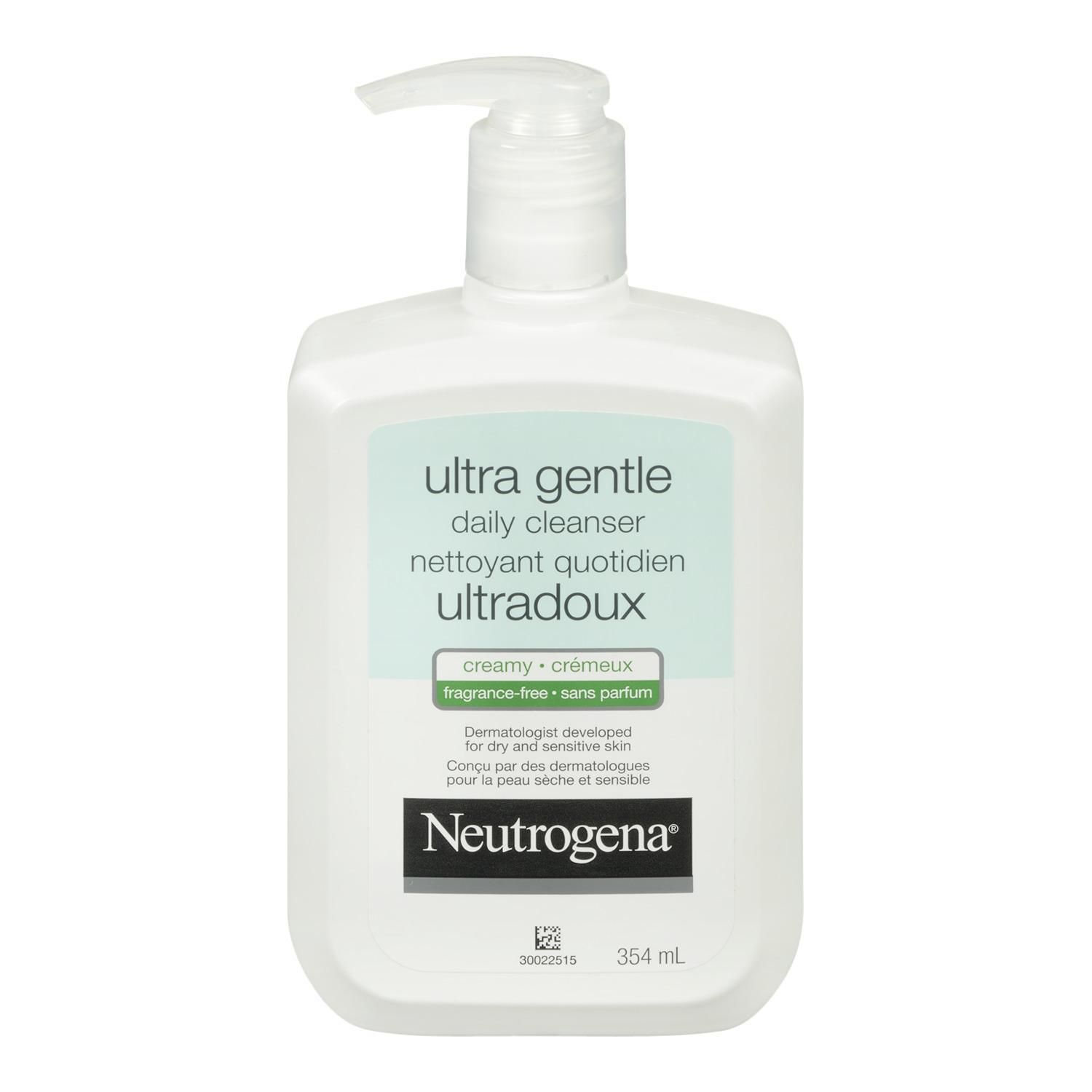 Neutrogena Ultra Gentle Daily Creamy Facial Cleanser, Fragrance Free ...