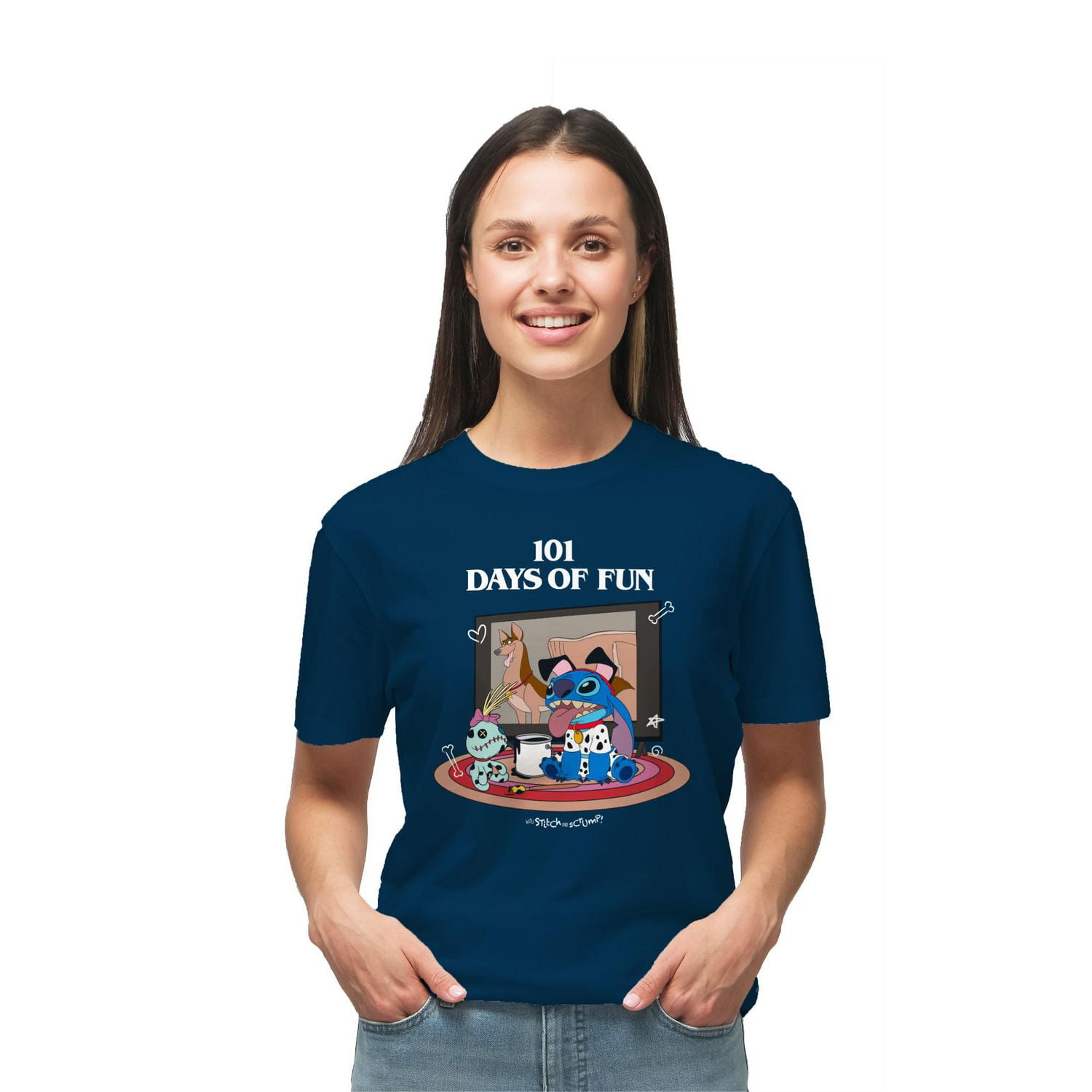 Ladies Disney 101 Days Of Fun Relaxed Short Sleeve T-Shirt