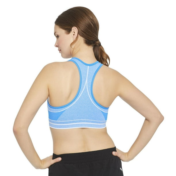 Reebok Women's Stronger Sports Bra with Mesh Panel and Removable