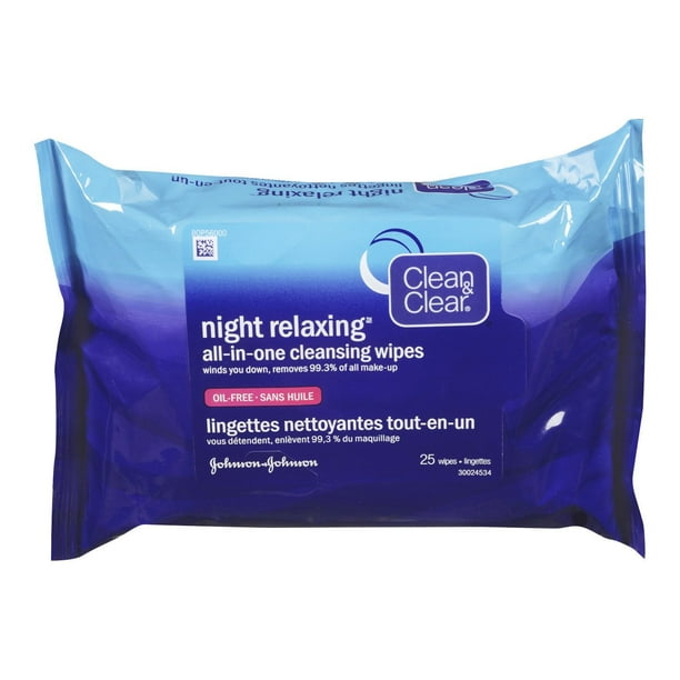 Lingettes nettoyantes tout-en-un CLEAN & CLEAR(MD) NIGHT RELAXING(MC)