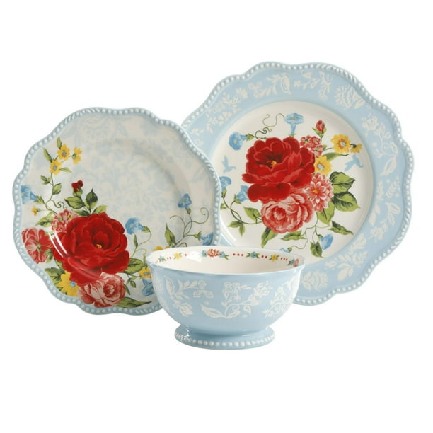 The Pioneer Woman 12Pc Sweet Rose Dinnerware Set - Walmart.ca