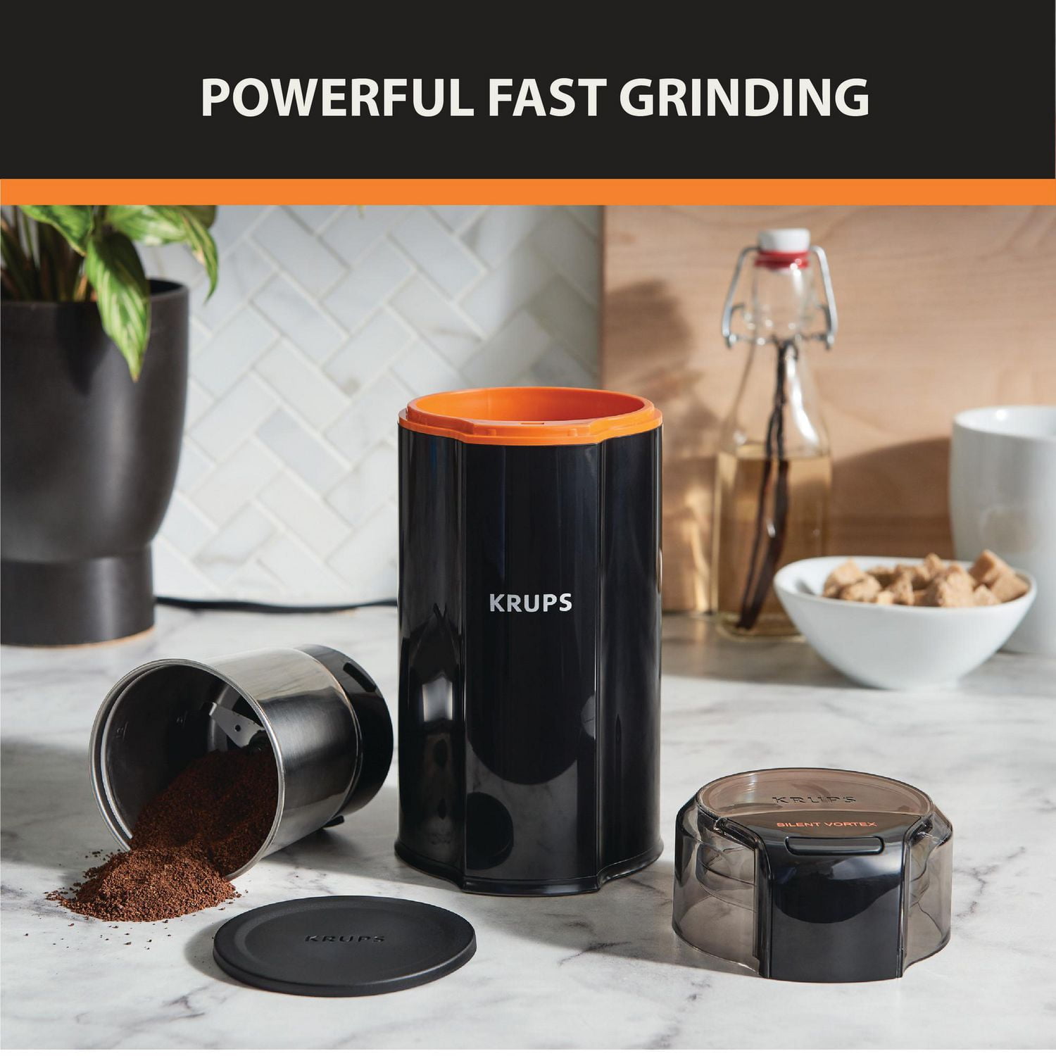 Krups Coffee Grinder Krups Silent Vortex Silent Vortex Quietest Burr