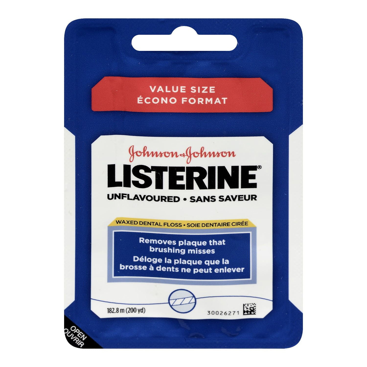 Listerine® Unflavoured Waxed Dental Floss Walmart Canada
