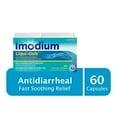 thumbnail image 1 of Imodium Liqui-Gels - Fast Relief of Diarrhea -  Loperamide Hydrochloride - Antidiarrheal 2mg, 60 Capsules, 1 of 7