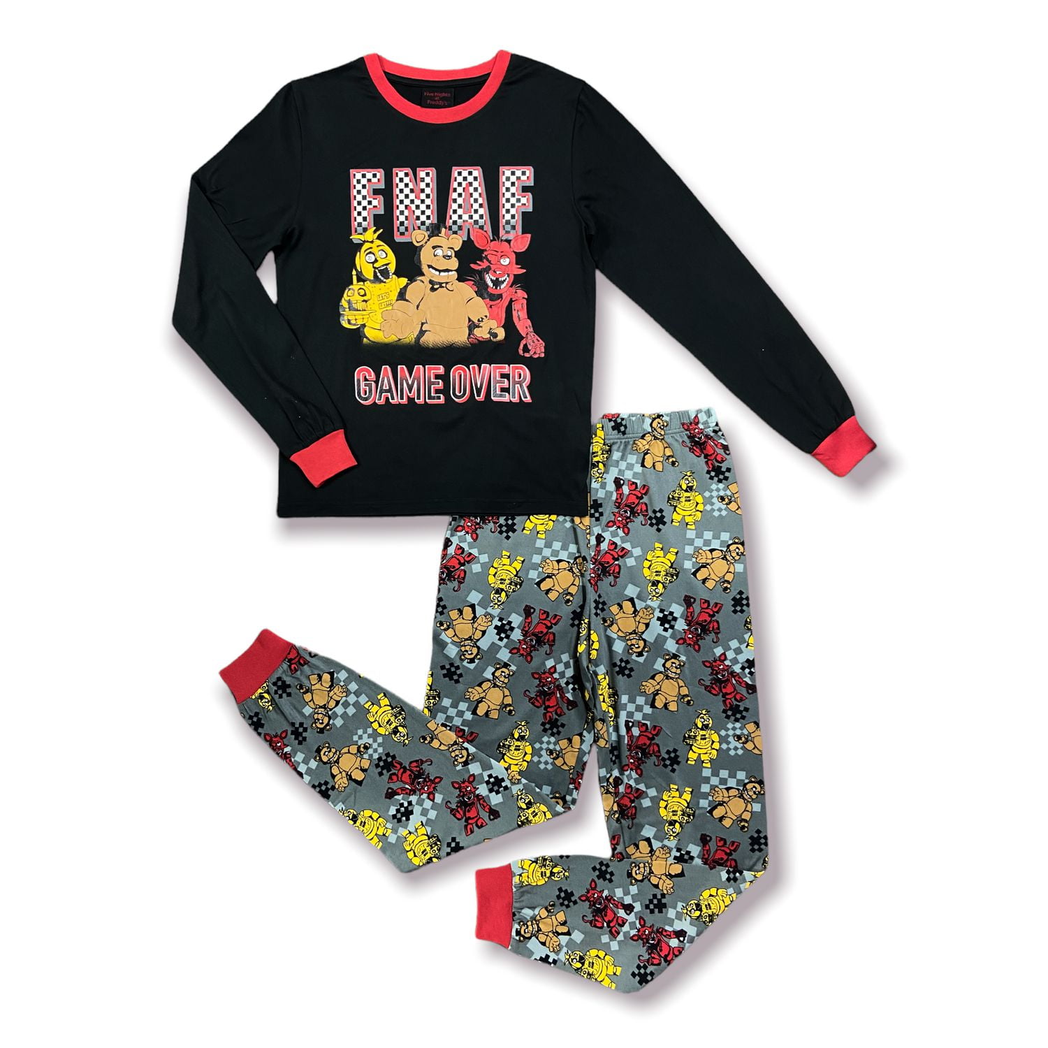 Five Night at Freddy's Boy's 2-Piece Long Sleeve Pajama Set