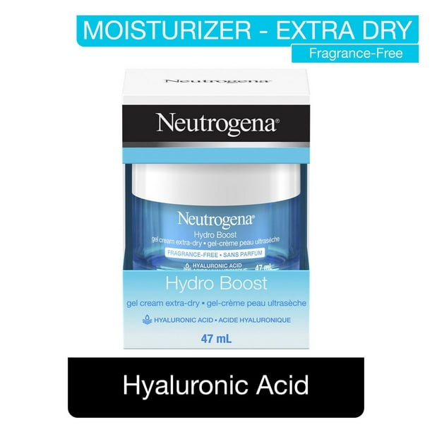 Gel-crème Neutrogena Hydro Boost pour peau très sèche - Acide hyaluronique pour hydrater la peau, Gel hydratant