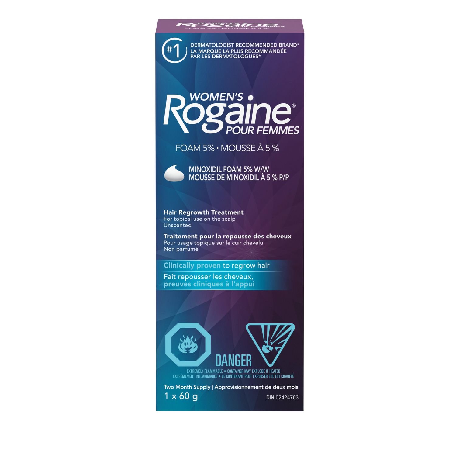 Rogaine Women’s Hair Loss & Thinning Treatment for Hair Regrowth, 5% Minoxidil Foam, 2 Month supply