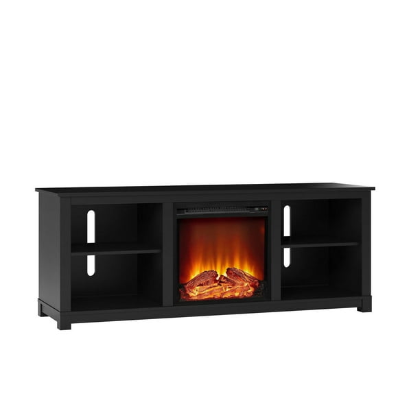 Ameriwood Home Edgewood TV Console with Fireplace for TVs up to 60