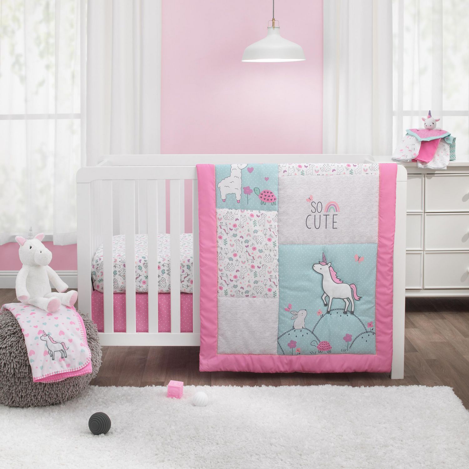 Child of Mine by Carter's Unicorn 3pc Crib Bedding Set Walmart Canada