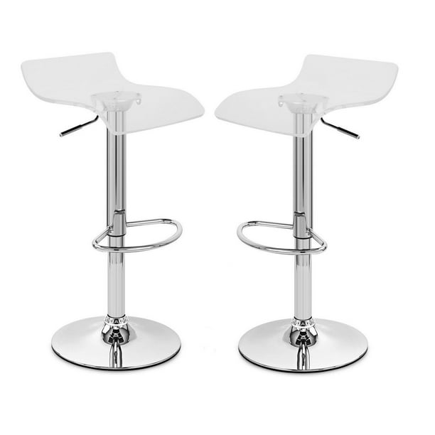 Heavenly Collection Acrylic Stool, Clear Stool, Modern Acrylic Stool