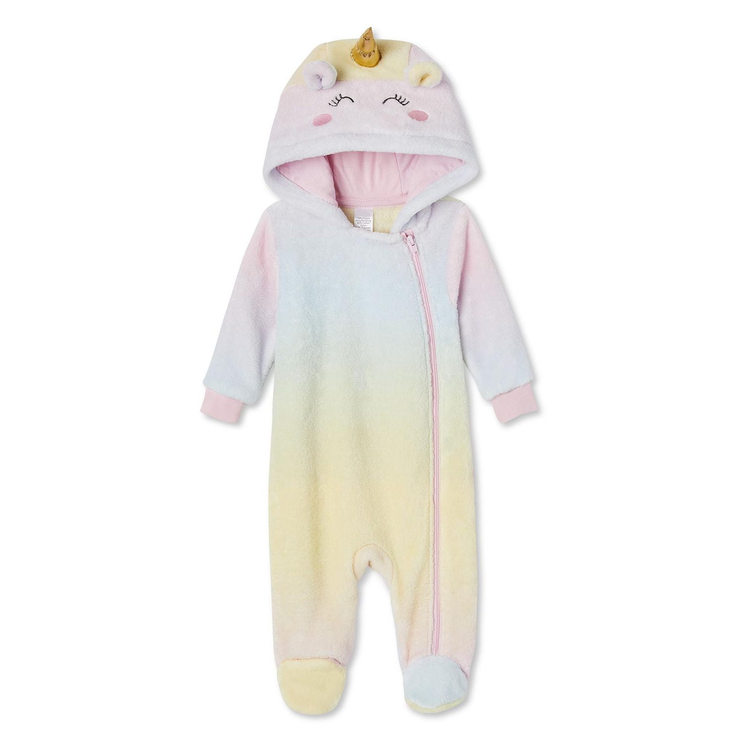 Grenouillère avec capuchon George pour bébés filles